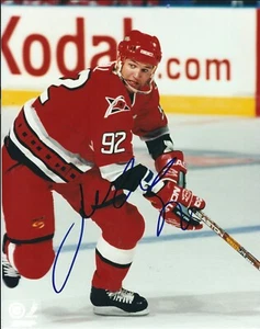 Signed 8x10 JEFF O'NEILL Carolina Hurricanes Autographed photo - COA - Picture 1 of 1