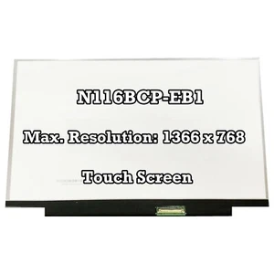 N116BCP-EB1 HD IPS 11.6" LED Laptop LCD Screen Replacement Panel Matrix Touch - Picture 1 of 2