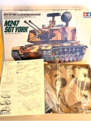 TAMIYA CARRO ARMATO M 247 SGT YORK U.S. AIR DEFENCE GUN SYSTEM TANK - Immagine 1 di 3