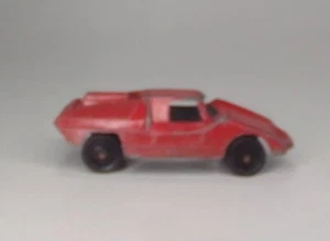 Vintage Diecast Red Fiat Tootsie Toy Abarth Car Coupe Made In The USA Wear (D7) - Picture 1 of 12