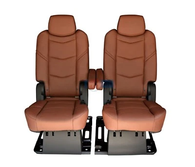 2016 2015 Escalade ESV Platinum Edition 2nd Row Seats in Kona Brown Leather - Image 1 of 3
