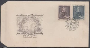 Checoslovaquia Scott 509-10 FDC - Jan A. Komensky - Imagen 1 de 1