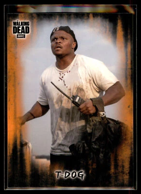 2018 Topps Walking Dead Hunters and the Hunted Orange Parallel #31 T-Dog Foto 1 de 2