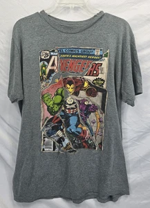 Marvel Comic Avengers Retro Mens Short Sleeve T-Shirt Thor Cpt America Large - Picture 1 of 4