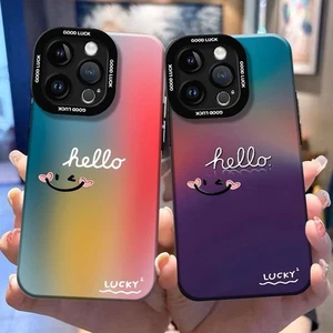 Case For iPhone 16 Pro Max 15 14 13 12 Mini 11 XR XS Gradient Matte Phone Cover - Picture 1 of 12