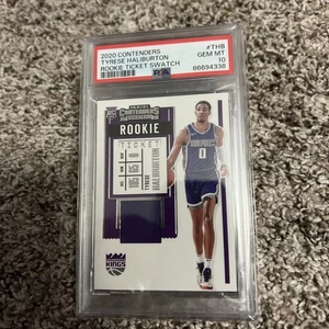 Tyrese Haliburton 2020-21 Panini Contenders Rookie Ticket Swatches RC PSA 10 - Bild 1 von 2