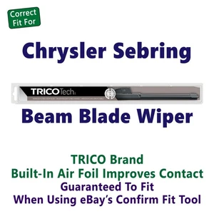 Wiper Blade (Qty 1) Beam fits 1997-2000 Chrysler Sebring -19220 - Picture 1 of 11