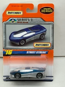 1998 MATCHBOX SUPERFAST SERIES 3 #16 STREET STREAK NEW ON CARD - Picture 1 of 4