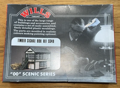 Wills SS48 OO Scenic Series Timber Signal Box Kit Boxed Contents in Sealed Pack - image 1 of 3