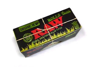 Rollos de papel para fumar rollos de 3 m orgánico crudo negro rasgado 1 3 6 12 caja completa - Imagen 1 de 2