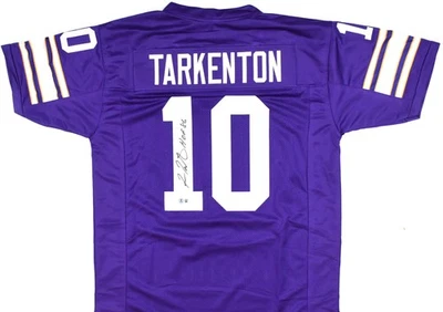 Fran Tarkenton Autographed Purple Pro Style Jersey HOF - Beckett W Hologram - Image 1 of 3