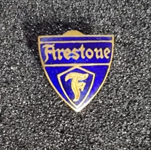 Firestone Knopf Reifen emailliert Alt+Original (02) - Maße 15x15mm - Picture 1 of 2