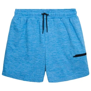 Athletic Shorts Boys M 8 Blue Knit Shorts Active Sports Quick Dry Pockets Gym PE - Picture 1 of 3