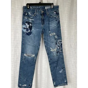 AG Jeans Ex Boyfriend Slouchy Slim Bordado Jeans 25 - Imagen 1 de 8