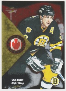 1995-96 SCORE BORDER BATTLE #3 CAM NEELY Boston Bruins Hockey Card