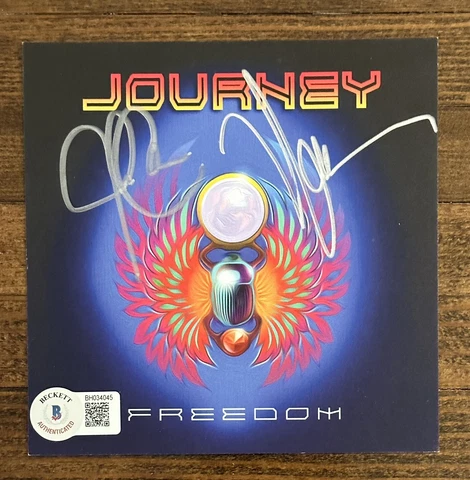 Journey Freedom Signed CD Cover Art Card BAS Beckett COA Schon Cain Autographed Cover