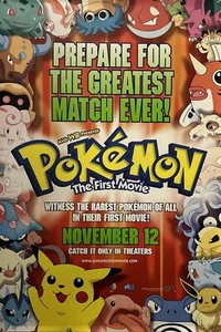 Póster original de una hoja de película de Pokémon la primera película - 1999 - ¡MUY RARO! - Imagen 1 de 8