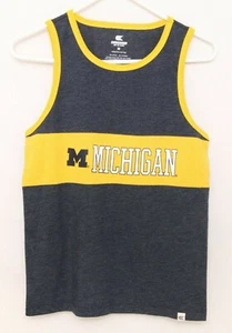 Michigan UM Wolverines Colosseum Navy Sleeveless Tank Top Shirt Youth M 12-14 - Picture 1 of 9