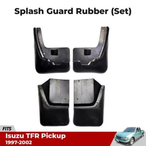 Mud Splash Guard Rubber Set 4 LH+RH Fits Isuzu TFR Rodeo 2WD Pickup 1997-02 EBEZ - Picture 1 of 7
