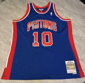 Mitchell & Ness DETROIT PISTONS Denis Rodman #10 NBA Basketball Jersey - SIZE XL - Picture 1 of 12