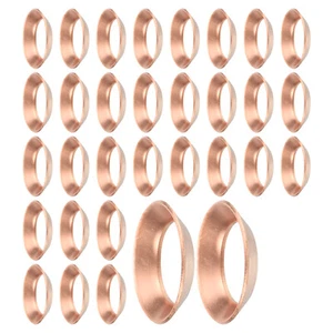 32PCS Copper Flare Gasket, 3/8" Tube Size, Suitable for 9.52mm Copper Pipe - Picture 1 of 6