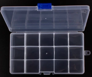 Small Container Metal Part Storage Plastic Box for Jewelry Glasses Accessories - Picture 1 of 18