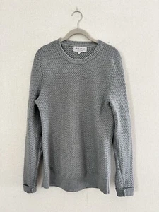 Hardy Amies London Cotton Sweater | Gray | Men’s Small | Savile Row - Picture 1 of 6