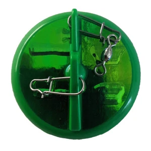 Luhr-Jensen 2-1/4" Dipsy Diver Kelly Green/Silver Bottom Moon Jelly 20 ft Depth - Picture 1 of 2