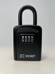 4 Digit Combination Security Lock Box Safe Large 5 Key Waterproof Black - Picture 1 of 12