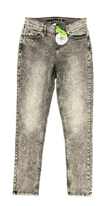 Justice Girls Gray Denim Skinny Jeans Size 14 Years - Picture 1 of 11
