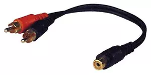 Nuevo adaptador RCA Pyramid RY5 2 macho a 1 hembra - Imagen 1 de 1