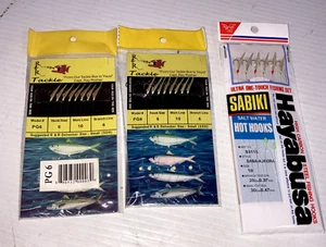 FISHING LURES 3 packs Lot Sabiki Hayabusa Hot Hooks R+R Tackle sz 6 - Picture 1 of 6