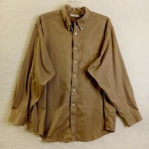 Turnbury Shirt Mens XXL 2XL 36 Long Sleeve Button Up Gold - Picture 1 of 11