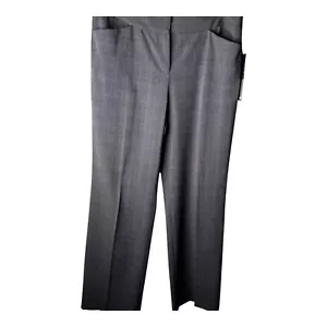 Alfani Straight Plaid Pants Size 8 Contoured Waistband , Stretch, Pockets NWT - Picture 1 of 7
