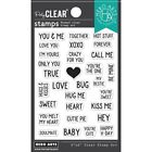 Hero Arts Clear Stamps, V-DAY MINI MESSAGES,  3" x 4", Phrases, Love, Baby