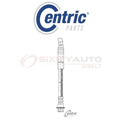 Centric Brake Hydraulic Hose for 1971-1972 Chevrolet Kingswood 4.1L 5.0L tn Foto 1 de 4