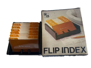 VTG NOS MCM Park Sherman Flip Index Ketcham McDougall Address Book Card File - Picture 1 of 4