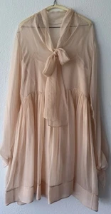 Emilio Pucci Burdines Women Pink Silk Long Sleeve Mini Dress Size 4 - Picture 1 of 3