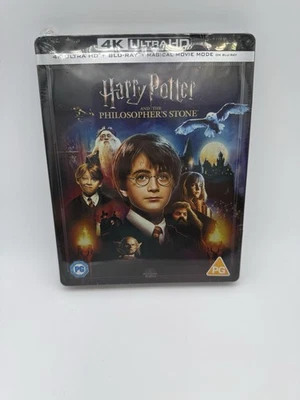 HARRY POTTER & THE PHILOSOPHER'S STONE  4K  BluRay LIMITED EDITION STEELBOOK OOP - Image 1 of 2