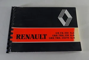 Manuale / Guida Renault Camion GR.TR.350 / GRH.TRH.350 Anno 1980 - Bild 1 von 2