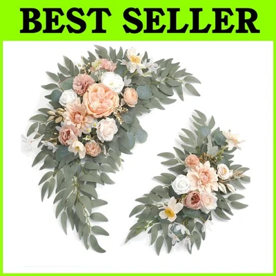 Swag Floral Recepción Boda Artificial, Juego de 2 Foto 1 de 4