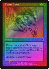 Flame Burst FOIL Odyssey PLD Red Common MAGIC THE GATHERING MTG CARD ABUGames