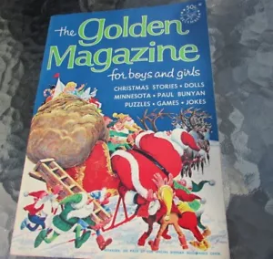 Christmas Golden Magazine 1966 Holiday Issue Good Condition Barbie Ad Inside - Picture 1 of 12