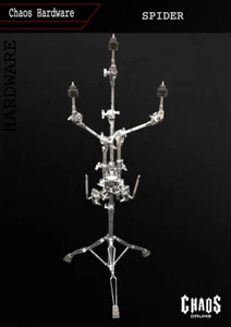 CHAOS DRUMS SPIDER STAND - MOUNT 2 TOMS + 3 CYMBALS BOOM STAND - FIT MAPEX TAMA - Picture 1 of 7
