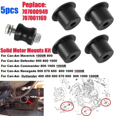 Kit de soportes de motor Billet Defender Maverick Outlander Command para Can-Am 707000949 Foto 1 de 4