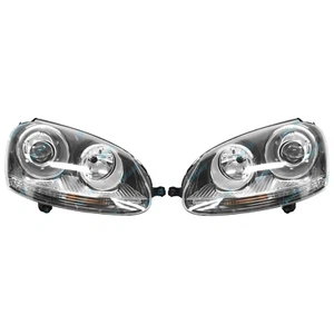 Xenon HID Projector HeadLights PAIR LH+RH For VW Golf Mk5 V 2006~2009 R32 NEW - Picture 1 of 4