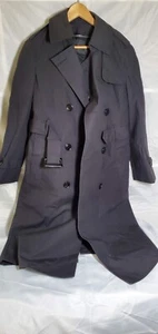 Defense Logistics Agency Garrison Collection Women's Black All Weather Army Coat - Picture 1 of 12
