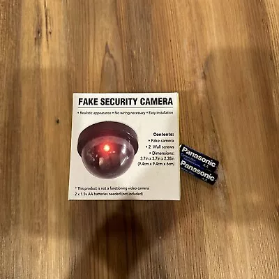 Dummy Camera Fake Security Dome Camera Flashing Red LED Light (26) - Image 1 of 4
