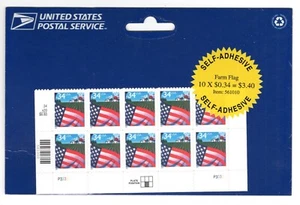USPS Autoadhesivo Bandera de Granja 0,34 Centavos #561010 Sellado de Fábrica (E1063) - Imagen 1 de 1