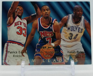 1994-95 Fleer Team Leaders #6 Isaiah Rider, Patrick Ewing, Kenny Anderson 